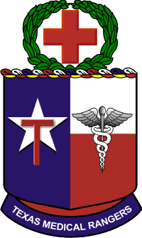 Texas State Guard Medical Brigade (Rangers) Decal