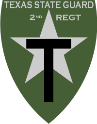Texas State Guard 2nd Regiment Decal