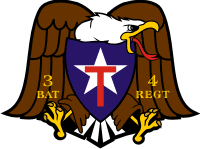 Texas State Guard 3rd Battalion 4th Regiment Decal