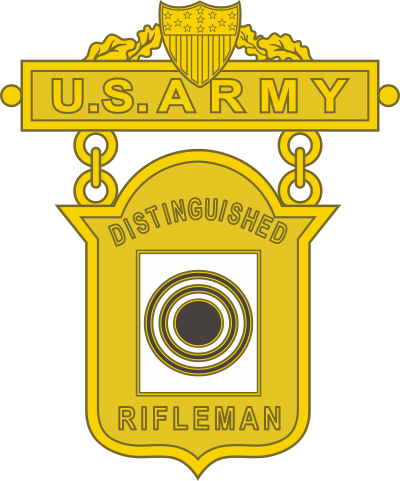Army Distinguished Rifleman Badge Decal