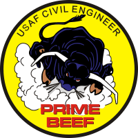 Prime Base Engineer Emergency Force USAF Decal