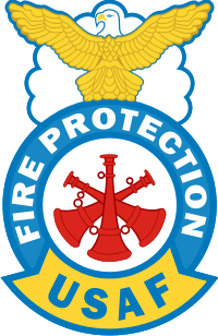 USAF Fire Protection Assistant Chief Badge Decal 