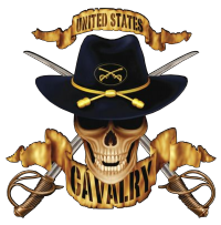 U.S. Cavalry Skull Decal
