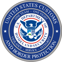 U.S. Customs and Border Protection 2 Decal