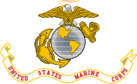 USMC Eagle Globe Anchor with Banner Decal