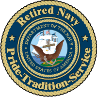 US Navy Retired (v2) Decal