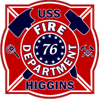 USS Higgins Fire Department Decal