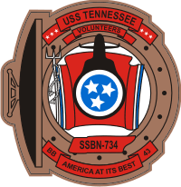 USS Tennessee SSBN-734 Decal