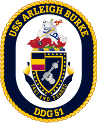 USS Arleigh Burke DDG-51 Crest Decal