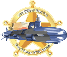 USS Texas SSN-775 Decal