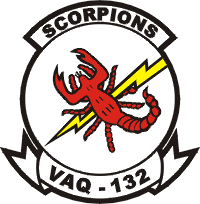 VAQ-132 Electronic Attack Squadron 132 Scorpions Decal