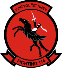 VF-114 Fighting Squadron 114 First To Fight Decal