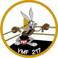 VMF-217 Marine Fighter Squadron Decal