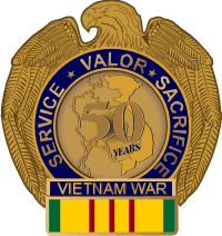 Vietnam War 50th Anniversary Decal