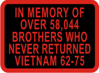 Vietnam War Memory Decal