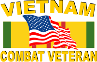Combat Veteran (v4) - Vietnam Decal