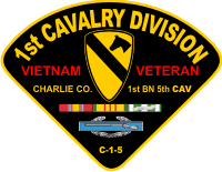 Vietnam Veteran Cavalry Combo Decal