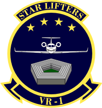 VR-1 Fleet Logistics Support Squadron One Star Lifters Decal