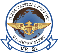 VR-21 Fleet Tactical Support Squadron Pacific Decal