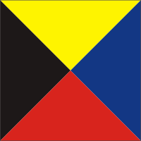 ZULU Signal Flag Decal