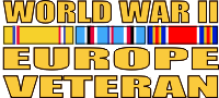 World War II Europe Veteran Decal