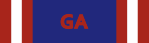 Georgia National Guard State Active Duty Ribbon Decal