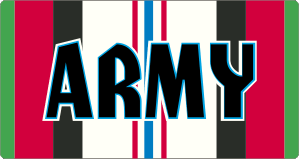 Army Black 2-in-1 Ribbon  Magnet 