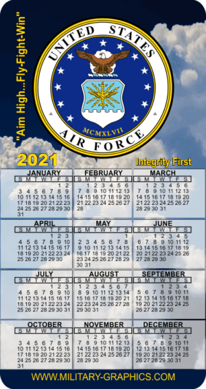 2021 USAF Calendar Magnet (v2)