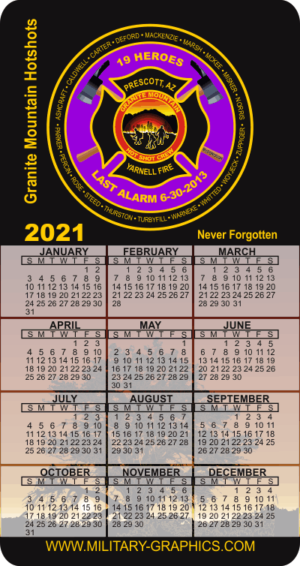 2021 Granite Mountain Hotshots Calendar Magnet