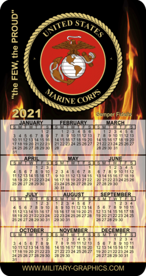 2021 USMC Calendar Magnet (1)