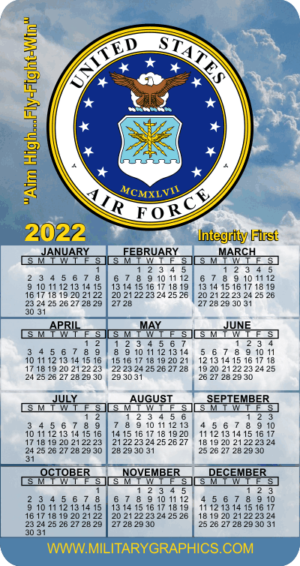 2022 USAF Calendar Magnet (1)