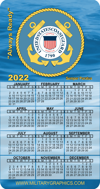 2022 USCG Calendar Magnet (v2)