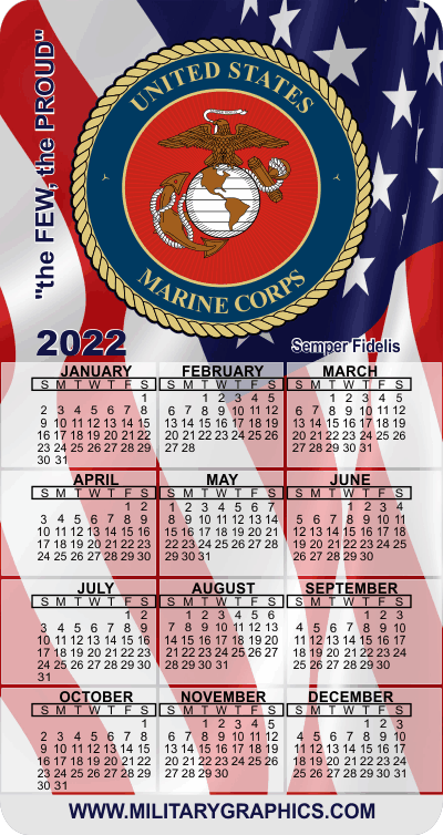 2022 USMC Calendar Magnet (v2)