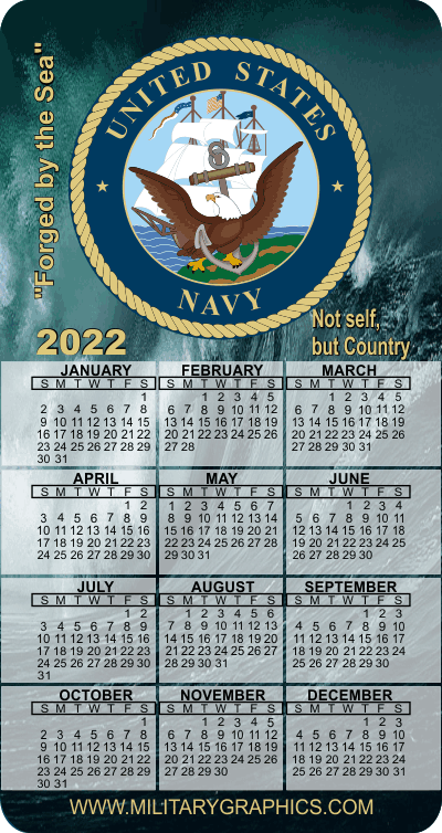 2022 Navy Calendar Magnet (1)