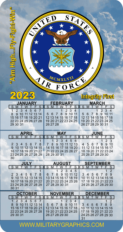2023 USAF Calendar Magnet (v1)