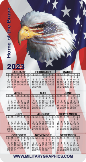 2023 Masked Eagle Calendar Magnet