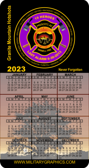 2023 Granite Mountain Hotshots Calendar Magnet