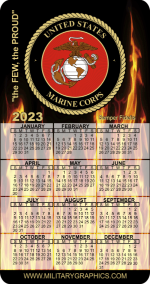 2023 USMC Calendar Magnet (v1)