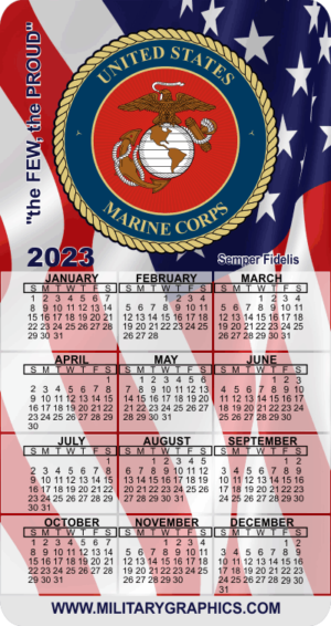 2023 USMC Calendar Magnet (v2)