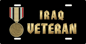 Iraq Campaign Medal Veteran License Plate