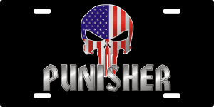 Punisher License Plate (Color)