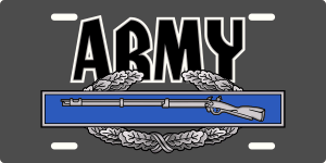 Army Combat Infantryman Badge License Plate