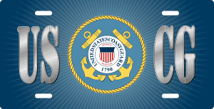 USCG License Plate (Blue)
