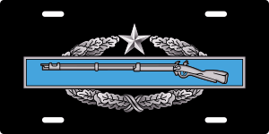 Army Combat Infantryman Badge Second Award License Plate