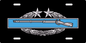 Army Combat Infantryman Badge Third Award License Plate