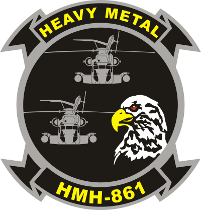 HMH-861 Marine Heavy Helicopter Squadron Decal