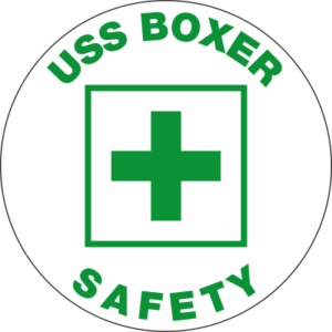 USS Boxer Safety Decal