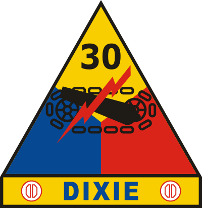 30th Armored Division Dixie Decal