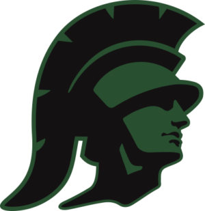 USC Trojans Mascot Green on Black Decal