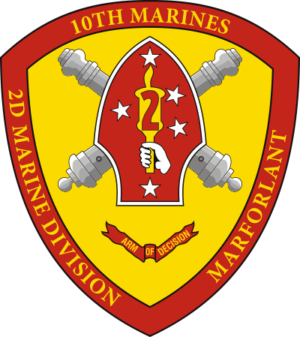 10th Marine Regiment, 2nd Marine Division Decal